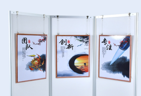 书画展板折叠摄影展板移动式广告宣传海报架隔断屏风展架